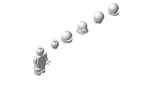 lego helmets 3d max
