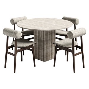 soho dining set 3D