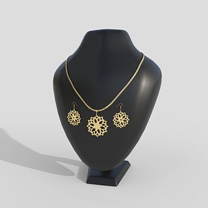 3D Golden necklace