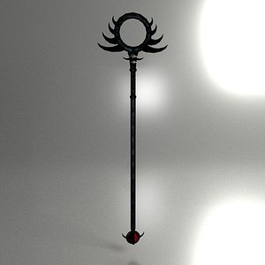 wizard staff 3d model