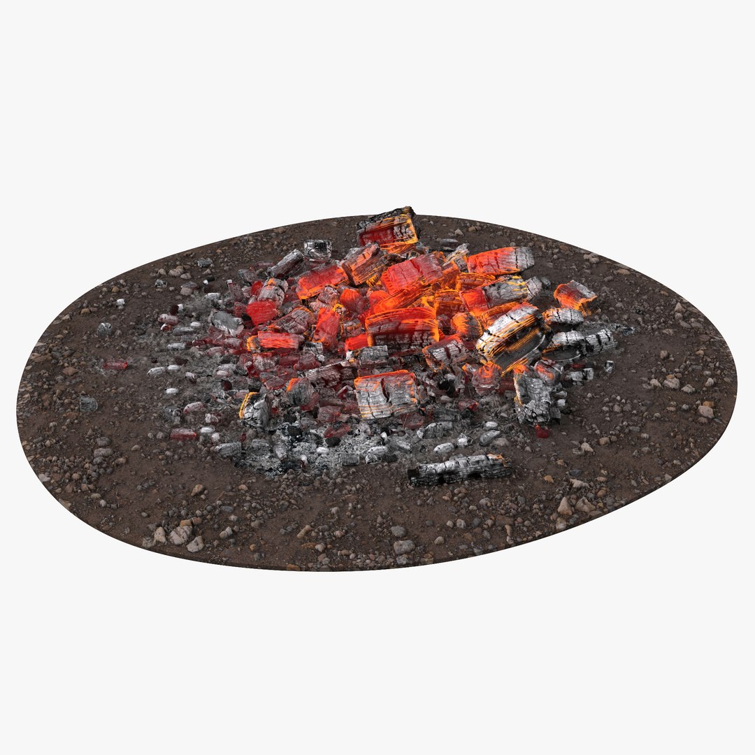 Fire Ashes and Embers 3D model preview