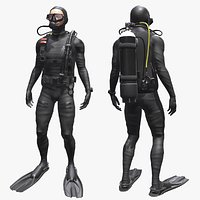 Scuba Diver Diving Suit