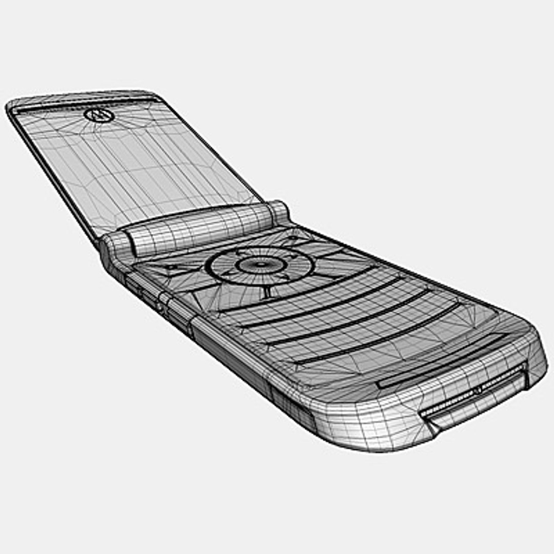 Motorola Razr2 V9 Mobile Phone 3d Model