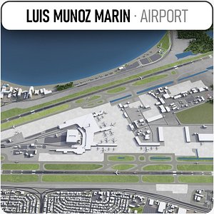 3D aeropuerto internacional luis munoz