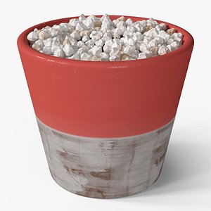 Pebble Covered Plant Pot