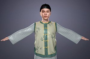 3D model Chinese ancient Qing Dynasty master