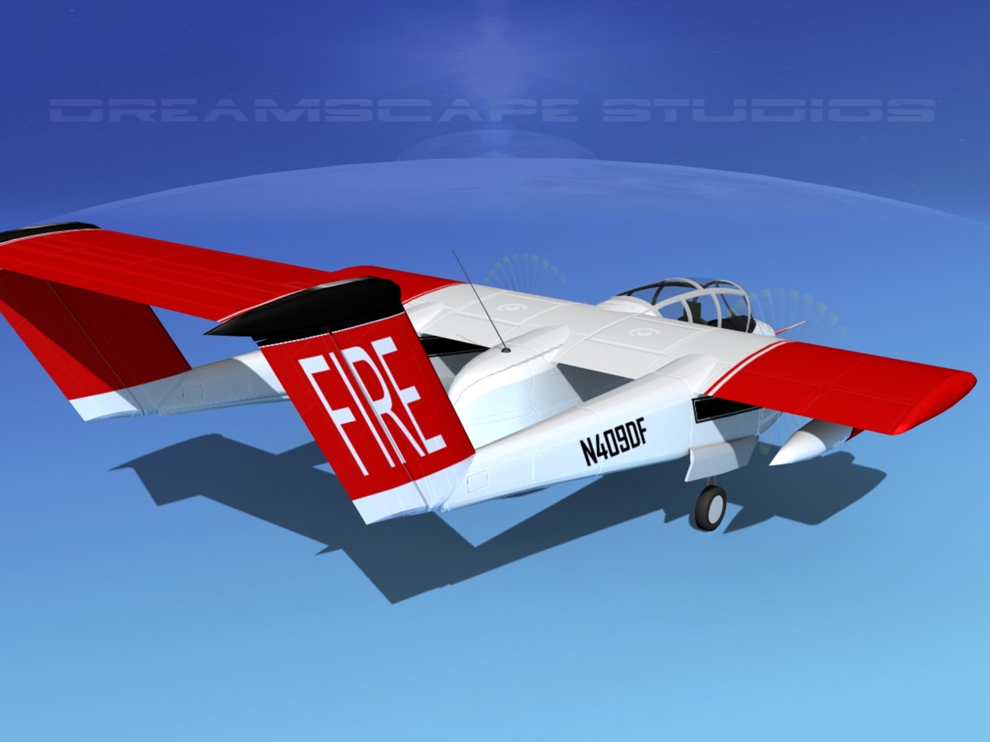 3d Model Propellers Rockwell Ov-10 Bronco