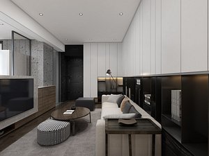 TM10-Contemporary Appartment Scene by 3dmax