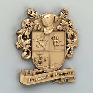3D emblem logo crest