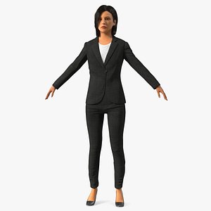 Professional Businesswoman A-Pose Fur
