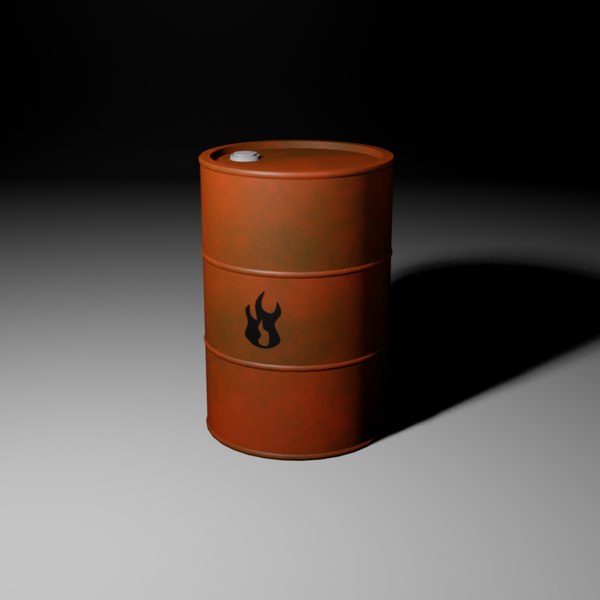 3D Oil Drum