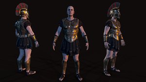 3D model greek hoplite