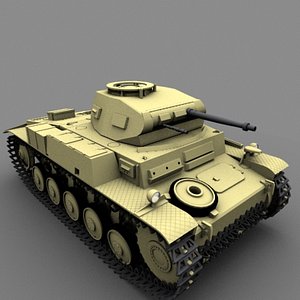3d model panzer 2 f