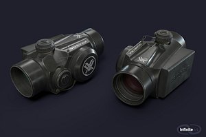 Gun sights Collimator sight 3D model