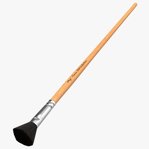 paint brush mop fur hair 3d max
