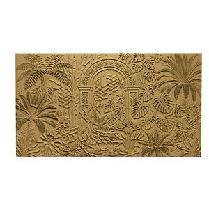 3D Modern Tropical Relief wall decor Relief STL Mural CNC 446