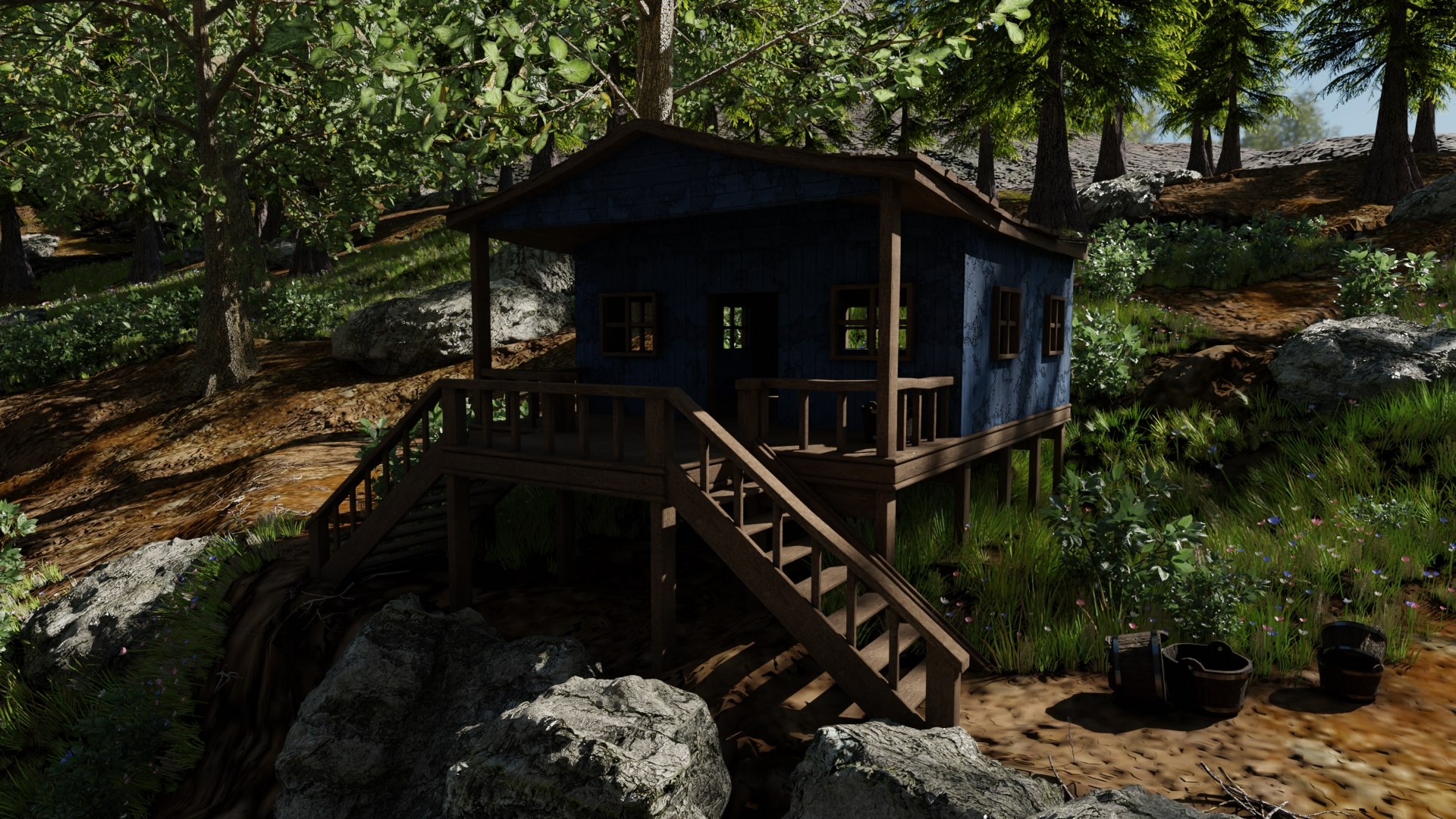 Cabin Scene 3D Model - TurboSquid 1759557