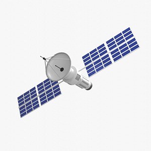 Satellite 3D Illustration 3D model