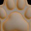 Paw Print 3D Print Model Animal Decor