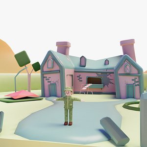 Zombie APOCALYPSE City Lite Pack with Character