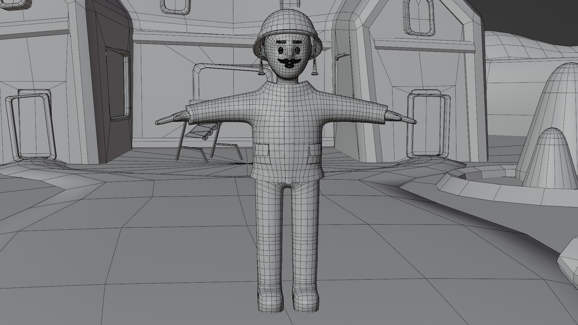 Free 3D Clay Zombie APOCALYPSE City Lite Free Pack Character Model ...