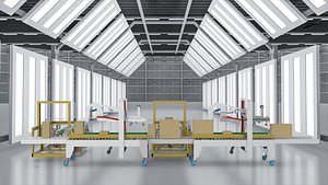 Automatic unpacking and sealing machine model