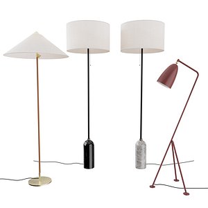 tynell floor lamp gubi 3D model