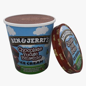 3D model Ben and Jerrys Chocolate Fudge Brownie