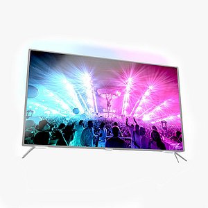 real-time philips tv 3d model