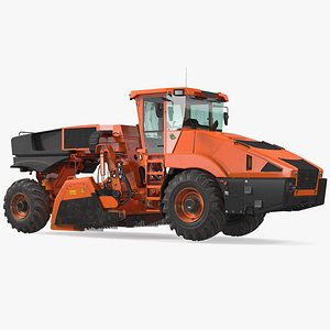 Road Recycler and Soil Stabilizer Rigged