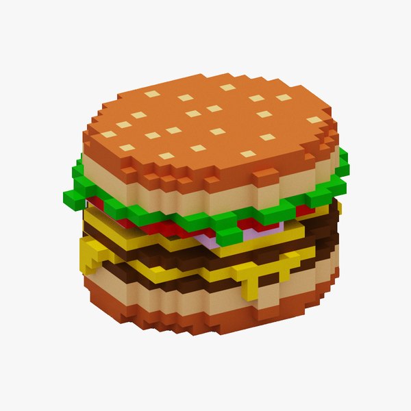 ボクセルバーガー3Dモデル - TurboSquid 1946677 ボクセルバーガー3Dモデル - TurboSquid 1946677