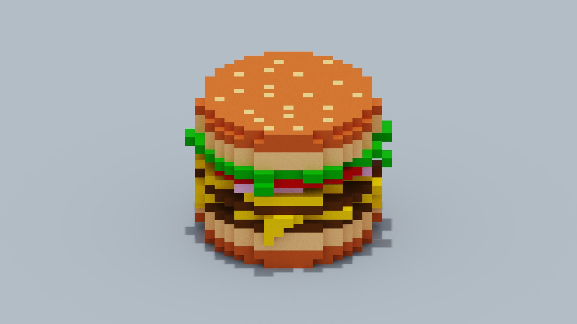 Voxel Burger 3D model https://p.turbosquid.com/ts-thumb/Iy/Atiz20/GB/spin202208202057130010/png/1661028003/1920x1080/fit_q87/83e076830aecb0e072b6432516431270b320172a/spin202208202057130010.jpg