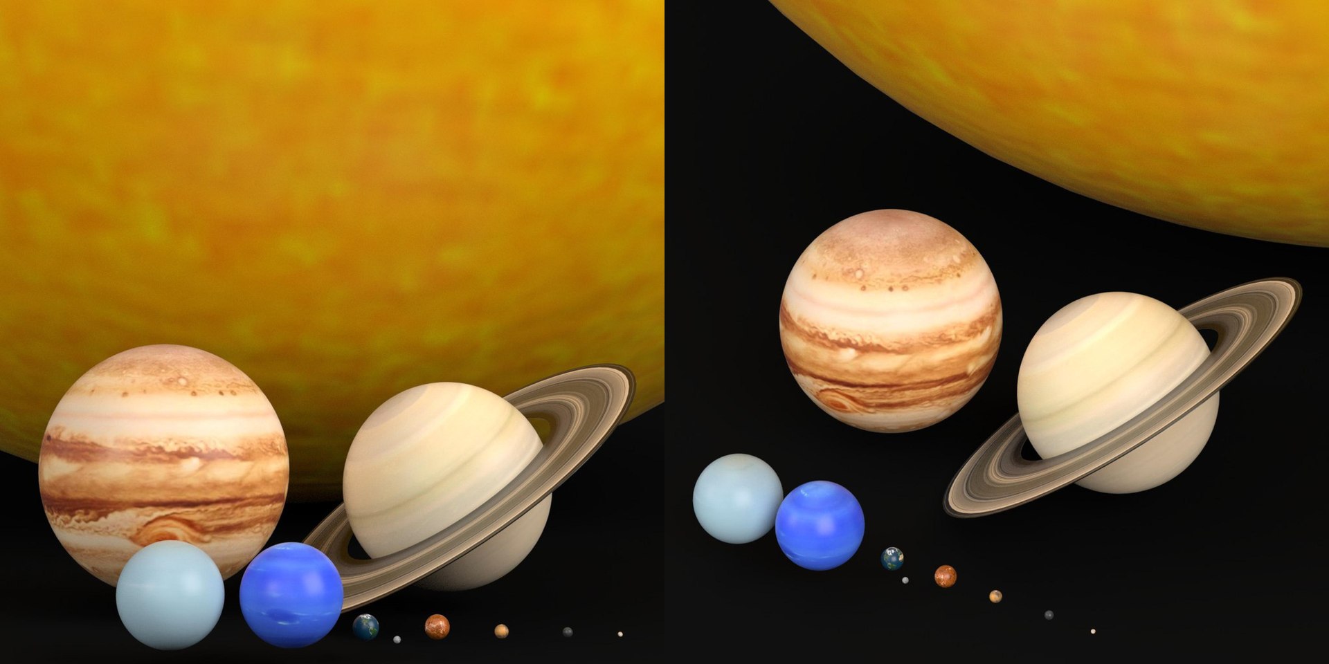 Scene Solar Planets Sun 3d Max