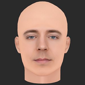 3D Low Poly MrBeast - Jimmy Donaldson Head model