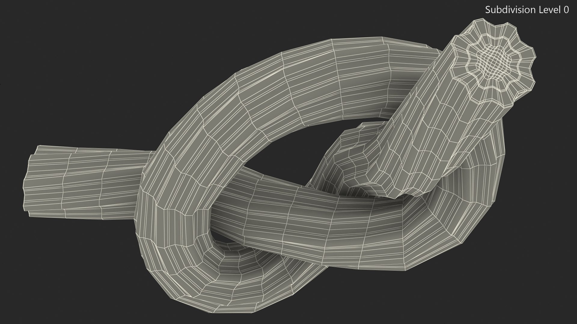 Licorice Twisted Rope Candy Tied In Knot 3D Model - TurboSquid 1732613