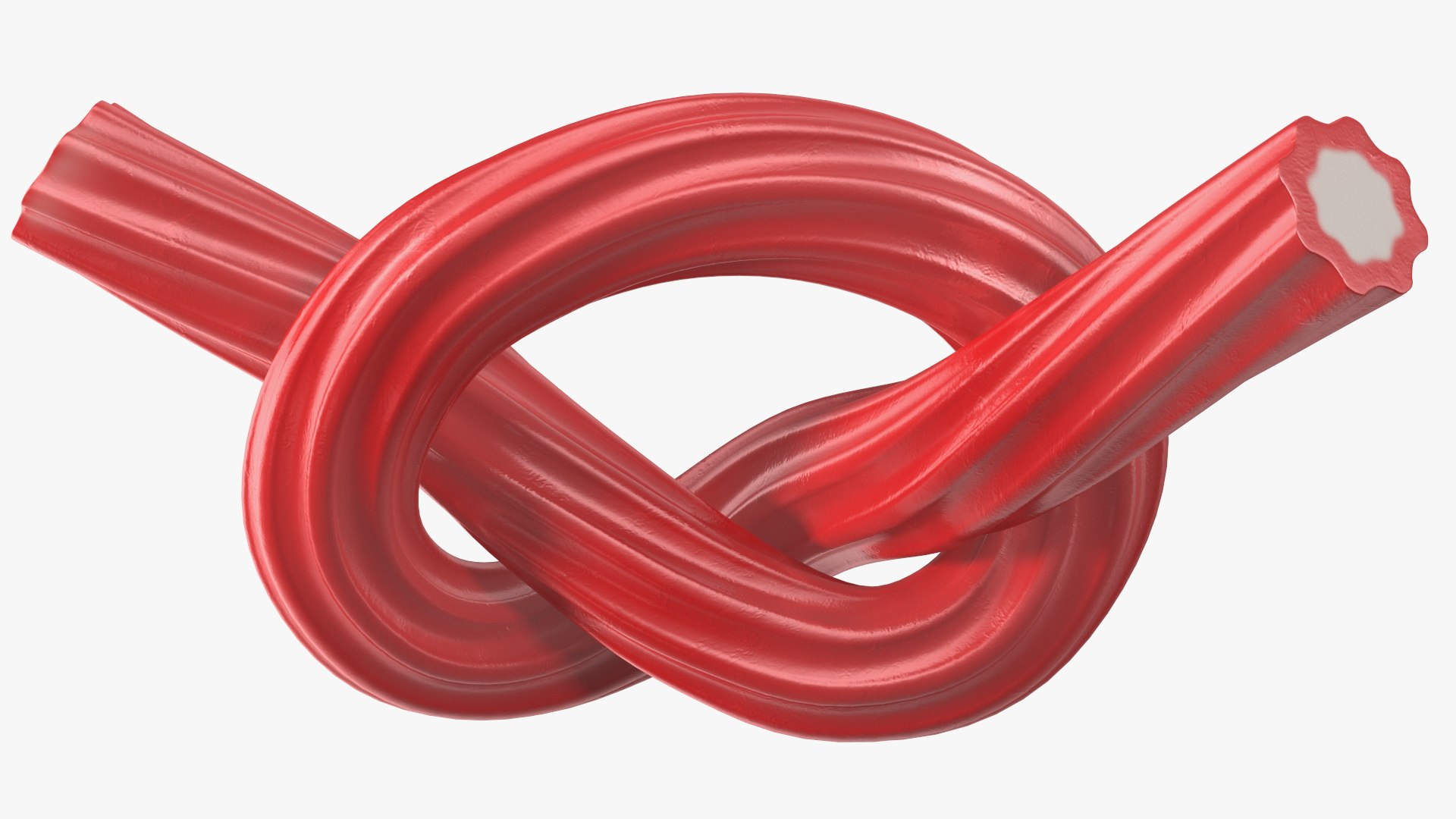 Licorice Twisted Rope Candy Tied In Knot 3D Model - TurboSquid 1732613