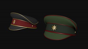 3D model Military cap Police cap