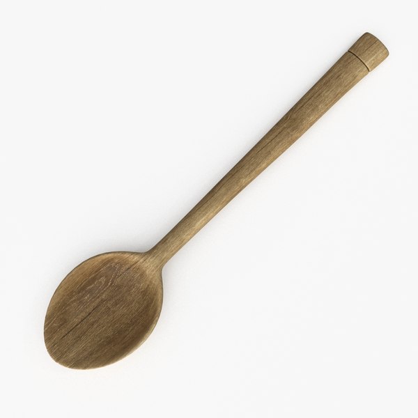 3d Model Wood Spoon - Turbosquid 2033341