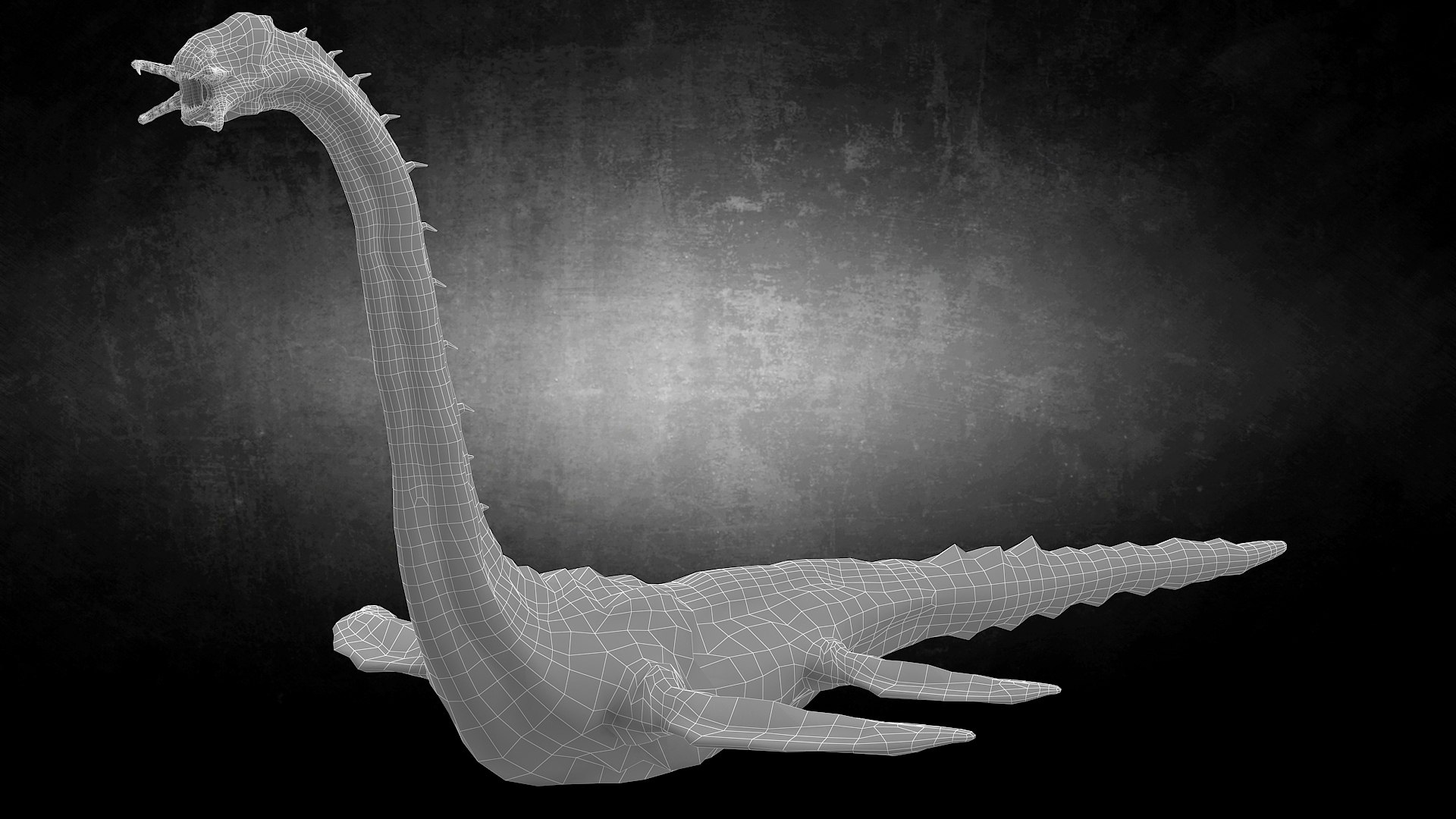 3D Model Loch Ness Lake Monster - TurboSquid 2099345