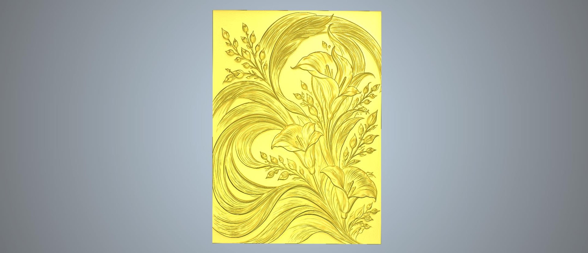 3D Modern Flowing Lily Floral mural Relief Wall Panel STL CNC 112 https://p.turbosquid.com/ts-thumb/Iy/VB23eW/vy/a62/jpg/1793232253/1920x1080/fit_q87/a5098f19d26e8785657ae04a1ab5a8b31f9596cd/a62.jpg