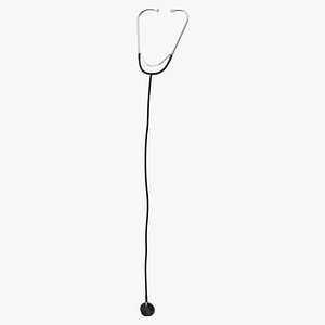 3D model stethoscope 4 black
