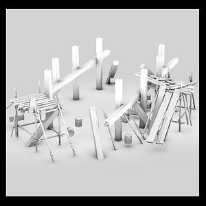 dock marina ship 3d model