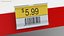 Plastic Label Holder with Barcode