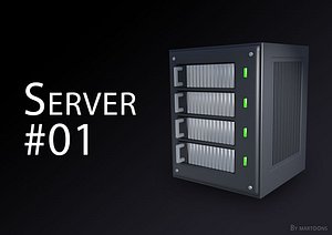 3d simplified server model