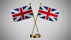 3D Table  Flag  of United Kingdom model
