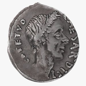 3D model Denarius Ancient Roman Silver Coin