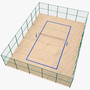 3D Volleyball Court 03 model