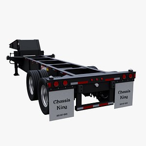 3D Chassis King 31FT Drop Frame Chassis model
