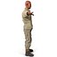 American WWII Infantry Soldier 4 Rigged