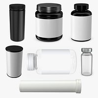 Empty Pill Bottles Collection 4